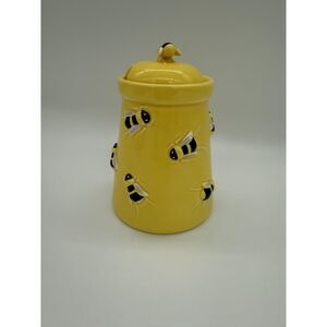 Department 56 Buzz Bumble Bee Honey Pot with a lid.